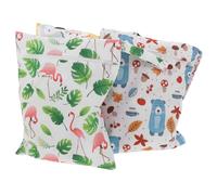 NOLITOY 3pcs Waterproof Wet Dry Bags for Baby Diapers with Zipper Pouch, Portable Stroller Diaper Organizer for Travel Beach Swim and Daycare Use