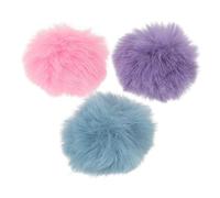 NOLITOY 3pcs Windproof Furry Microphone Windscreen for 0.5-1.2cm Lavalier Mic, Clip-on Fuzzy Lapel Microphone Covers in Purple, Light Aqua, and Pink for Outdoor Recording and Streaming