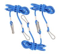 NOLITOY 3pcs Winter Ski Gloves Hanging Lanyard, Blue Mitten Clips String Leash, Anti-Lost Connector for Outdoor Snow Sports