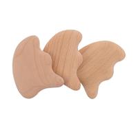 NOLITOY 3pcs Wooden Gua Sha Massage Boards Ergonomic Body Scraping Tools for Meridian Therapy and Relaxation Portable Multi-Purpose Massage Tool for Home and Salon Spa Use
