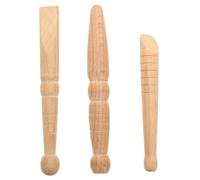 NOLITOY 3Pcs Wooden Reflexology Sticks Foot Massage Tool Handheld Acupressure Body Massage for Feet Hands Back Multi-Function Gift for Women Family Teachers