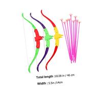 NOLITOY 3Sets Simulation Archery with Color Bows Durable Outdoor Interaction for Boys and Portable Included for Birthdays and Christmas
