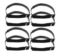 NOLITOY 4 Pairs Adjustable Detachable Shoe Straps for High Heels Non-slip Lazy Shoelace Tie Locks with Buckle Secure Fit Heel Straps for Women Loose Shoes No Installation Required