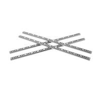 NOLITOY 4 Pairs Silent Damping Drawer Slides Side Mount Ball Bearing Rails Soft Close Cabinet Hardware for Kitchen Bedroom Office Compact Twofold Metal Track with Buffer Safety System