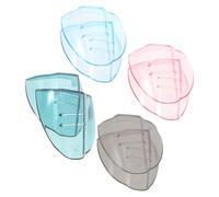 NOLITOY 4 Pairs Tpu Eyeglasses Side Shields Flexible Side Protectors 17mm Large Size for Glasses Eye Protection in Tea Blue Ink Green Pink for Work and Outdoor Safety