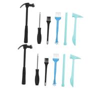 NOLITOY 4 sets Archaeological Excavation Tools Kit for Large Small Digging Hammers with Brushes Educational Excavation for Hand-eye Coordination and Fine Motor Skills Development