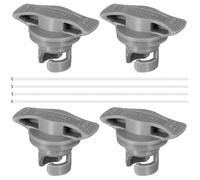 NOLITOY 4 X Boat Air Valve Inflatable Boat Air Valve Cover 8-Hole Cover | Pvc Material, Grey Color, about 5.00X3.50X3.50cm/1.97X1.38X1.38in, 4 X Boat Air Valve