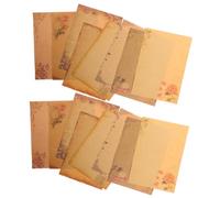NOLITOY 40 Sheets Vintage Letter Writing Paper European Floral Border Stationery for Home School Holiday Letters Mixed Styles Decorative Unlined Paper for Smooth Writing and Craft