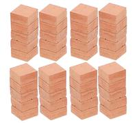 NOLITOY 40pcs Miniature Square Bricks Building for DIY Micro Landscaping Red Faux Brick Models for Architecture Display Sand Table Handmade Gardens and Miniature Scenes