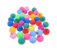 NOLITOY 40pcs Multicolor Numbered Bingo Balls for Party Raffles Plastic Game Balls with Numbers for Birthday Decorations and Bar Events