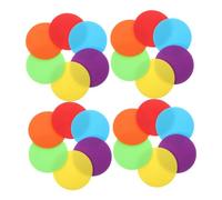 NOLITOY 40pcs Multicolor Round Carpet Dot Markers for Classroom Floors Reusable Non Slip Floor Sitting Position Circles for Preschool Gym Yoga Training and Carpet Spot Stickers
