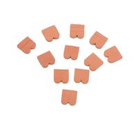 NOLITOY 40pcs Scale Miniature Bricks with Wave Pattern Realistic Brown DIY Fake Wall Bricks for Dollhouse Decoration for Garden and Miniature Scenes