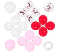 NOLITOY 40Pcs Valentine’S Day Latex Balloon Set for Wedding Party Decorations Red Pink White Balloons Romantic Anniversary Party Supplies