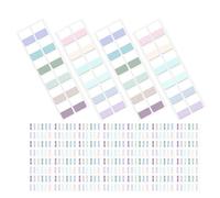NOLITOY 480pcs Writable Colorful Sticky Index Tabs for Books and Notebooks, 240 Light Pastel + 240 Muted Tone Page Markers for School, Office, Reading Notes, and Annotation Organization