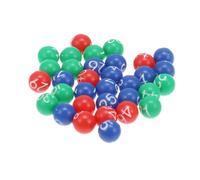 NOLITOY 49pcs Plastic Raffle Balls with Engraving Lightweight Bingo Game Accessories for Adult Party Games Shower Fun and Carnival Activities