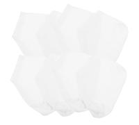 NOLITOY 4pairs Stretch Cotton Spandex Anti-Cracking Foot Covers Elastic Moisturizing Socks for Dry Rough Skin Non-Slip Foot Protection for Men and Women Daily Care