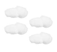 NOLITOY 4Pcs 3D Simulated Cotton Cloud Pendant Hanging Ornaments, White Decorative Ceiling Crafts for Wedding, Party, Home and Window DIY Scene Decor (25X20X20Cm)