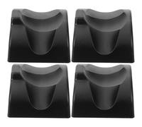 NOLITOY 4pcs Abs Ocarina Holder Stand Portable Ocarina Storage Rack Stable Base Display Bracket Compatible with Various Ceramic Flute Black