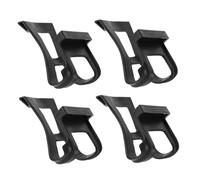 NOLITOY 4PCS Adjustable Bike Pedals Toe Clips with Elastic Foot Cage for Indoor Exercise and Road Cycling Enhanced Stability and Safety for Efficient Pedal Power Transfer