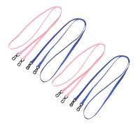 NOLITOY 4PCS Adjustable Winter Gloves Clips Mitten Holder Lanyard for Boys Navy Blue Anti-lost Ski Glove Strap for Outdoor Activities