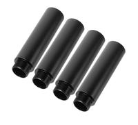 NOLITOY 4Pcs Aluminum Alloy Microphone Stand Extension Tubes with Threaded Design for Boom Arms Shock-mounts Mic Stands Compatible with Black Recording Equipment