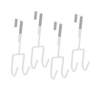 NOLITOY 4pcs Anti- Back Hooks for Clothes Bags and Towels Iron Art Double-Head Hangers Space-Saving Organizers for Household and Spaces
