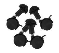 NOLITOY 4pcs Baby Stroller Replacement Wheels Front Plastic Swivel Casters for Office Chair and Furniture, Black Roller Wheels Suitable for Carpet and Mini Crib Use