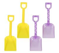 NOLITOY 4pcs Beach Shovels Set, Plastic Sand Scoops in Purple and Yellow, Lightweight Sand and ’s Outdoor Play at Beach and Sandbox