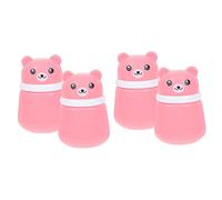 NOLITOY 4pcs Beauty Powder Puff and Case Powder Storage Bottle Sponge Leakproof Design