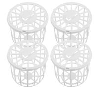 NOLITOY 4pcs Bird Breeding Nest Basket Set for Finch and Canary Cage, Natural Hemp Material, Small Bird Nesting Bowl for Parakeet and Parrot Cage Accessories