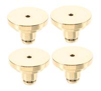 NOLITOY 4pcs Brass Plated Earring Backs for Studs Anti-Droop Locking Secure Ear Safety Pads Flat Replacement Backstops for Women Everyday Parties