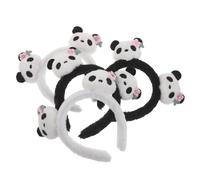NOLITOY 4pcs Cartoon Hairband Panda Themed Party Headband 8.27x7.48x1.18in Comfortable Longterm Wear Soft Skinfriendly Material Teens Panda Cosplay Costume Headwear