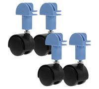 NOLITOY 4pcs Cat Cage Castor Accessories Swivel Wheels Replacement for Pet Carriers Animal Cage Furniture Brakes