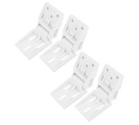 NOLITOY 4Pcs Chest Freezer Plastic Door Hinges Replacement Kit with 3-Hole Mounting, White Fridge Freezer Lid Hinge for Mobile Home and Trailer Refrigerator Repair