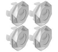 NOLITOY 4Pcs Chrome Sink Overflow Ring Overflow Hole Cover Cap for Bathroom and Kitchen Basin Bathroom Drain Insert Replacement Basin Trim