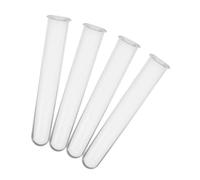 NOLITOY 4pcs Clear Hydroponic Flower Vials Test Tubes for Fresh Floral Arrangement Propagation and Decorative Water Tubes Easy-clean DIY Plant Beads Storage for Home and Office