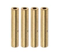NOLITOY 4pcs Copper Tube Fittings for Refrigerator Door Hinge Spring Replacement Straight Copper Pipe for Fridge Door Mechanism Repair