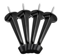 NOLITOY 4pcs Decorative Door Stopper with Soft Rubber Tips Wall Holder Door Stops for Living Protect Walls and Floors from Damage Easy to Install Vintage Style Doorstopper for Home Use