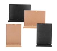 NOLITOY 4pcs Double Sided Shaped Menu Display Stand for Tabletop Use Plastic Desktop Sign Holder with Flexible Card Slot Stable Freestanding Design for Cafes Restaurants and Retail Price
