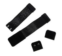 NOLITOY 4pcs Elastic Wig Band and Extender Strap with Adjustable Buckle Hooks Breathable Mesh for Women Wigs and Bras Black Elastic Extenders for Comfortable Fit