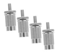 NOLITOY 4pcs Electric Guitar Bridge Saddle Screws Metric Mounting Studs Replacement Silver Bridge Roller Posts Anchors for Guitar Parts Repair and Upgrade