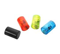 NOLITOY 4pcs Finger Maracas Plastic Music Bells Rhythm Hammer for Ukulele Guitar Banjo Percussion Instruments for Bands and Performances