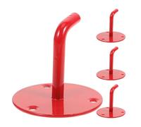 NOLITOY 4pcs Fire Extinguisher Wall Mount Brackets Hanging Hooks Iron Fire Safety Holder for Warehouse School Shop Construction with Easy Installation Resistant Design