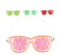 NOLITOY 4pcs Fruit Style Gel Ice Eye Masks Cold Compress for Eyes Cooling Relief Comfortable Fit for Women Sleep Pads Relaxation at Home Work and Travel