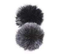 NOLITOY 4pcs Furry Windscreen Lapel Covers for Mini Lavalier Microphone Wind Muffs Pop Filter Protective Covers for Wireless Mic