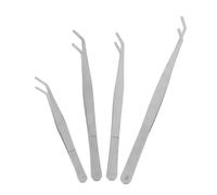 NOLITOY 4pcs Gardening Tweezers Stainless Steel Sturdy Planting Tools Ergonomic Lightweight for Bonsai Succulent Terrarium and Outdoor Nature Exploration