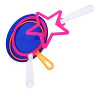NOLITOY 4pcs Giant Bubble Wand Set for - Colorful Outdoor Bubble Makers Star Circle Tools - Party Favors for Random Color Random Color