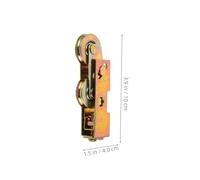 NOLITOY 4pcs Glass Door Wheel Sliding Door Roller Replacement Sliding Door Fittings Runner Wheel Pulley Patio Roller Kit Ball Bearing Golden
