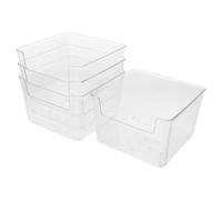 NOLITOY 4pcs Hamster Sand Bath Box Set Small Square Plastic Sand Tray for Hamster Guinea Pig Gerbil Suitable for Small Pet Bathing and Digging Pet Bathroom Accessory