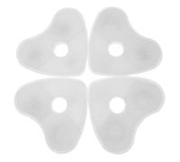 NOLITOY 4pcs Heart Shaped Cat Fountain Filters Activated Carbon Pet Water Filters for Cats Easy to Install Replacement for Enhanced Water Purity and Safety Soft Lightweight Design